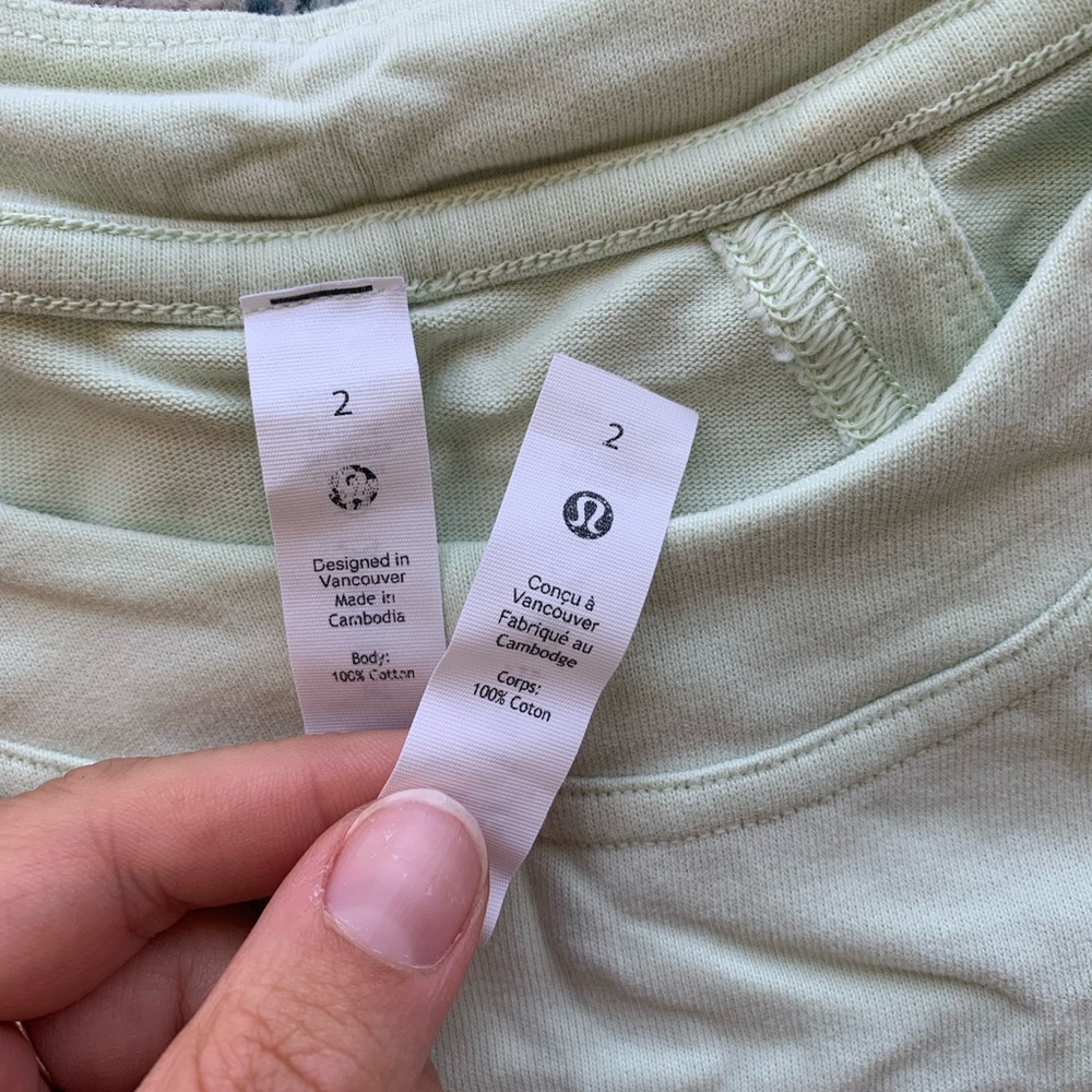 EUC 🍋 Lululemon Heavyweight Cotton Cropped Tank Top - Picture 8 of 9